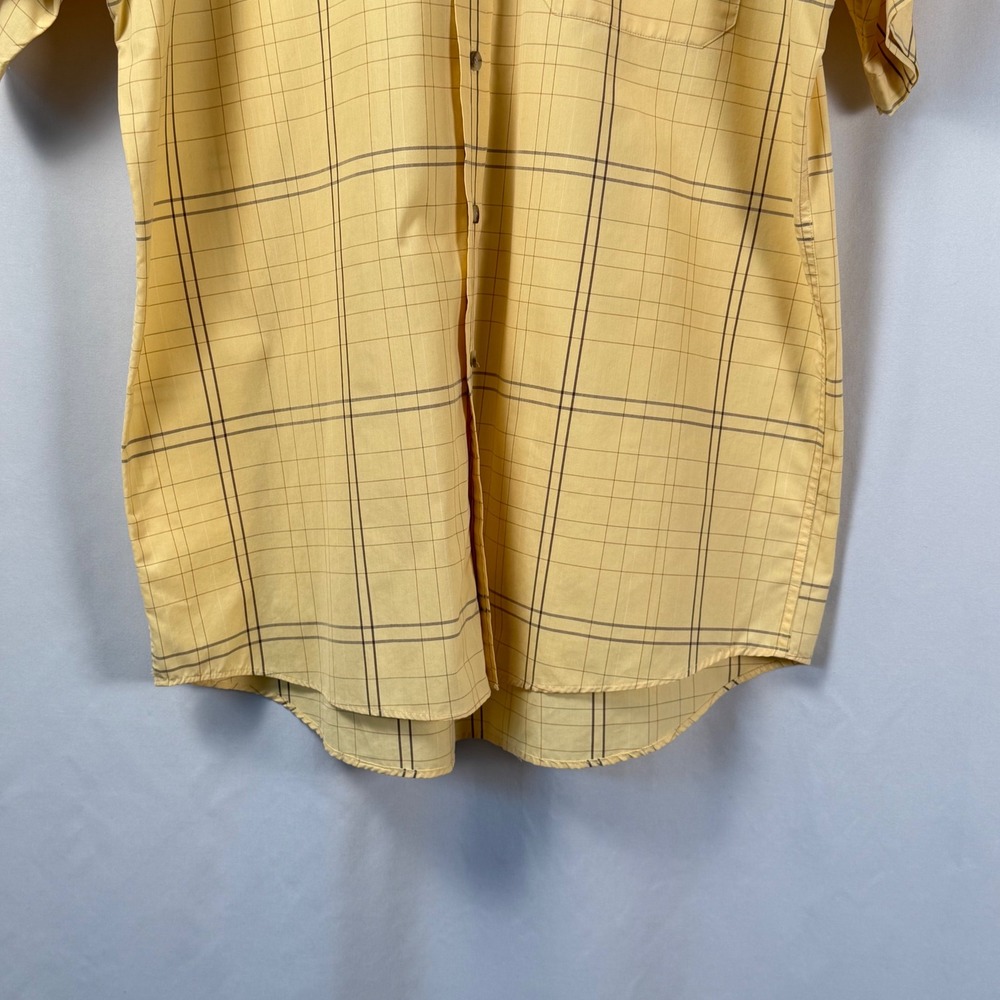 Pendleton Short Sleeve Plaid Windowpane Button Do… - image 5